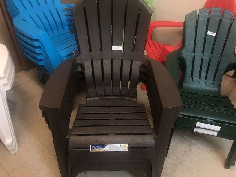 (4) Adams Real Comfort Adirondack Patio Chairs