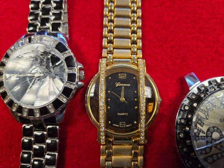 (4) Gold and Silver Colored Watches