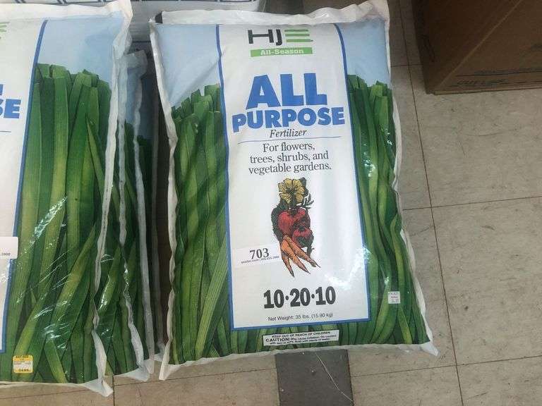 (3) 35lb HJ All Purpose Fertilizer 10-20-10