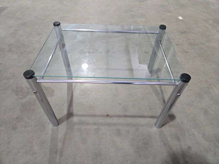 Glass End Table