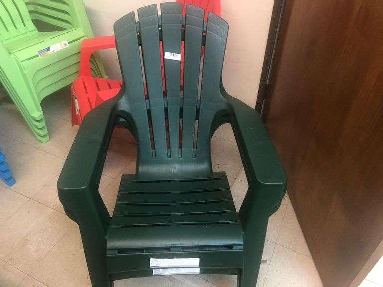 (2) Adams Real Comfort Adirondack Patio Chairs