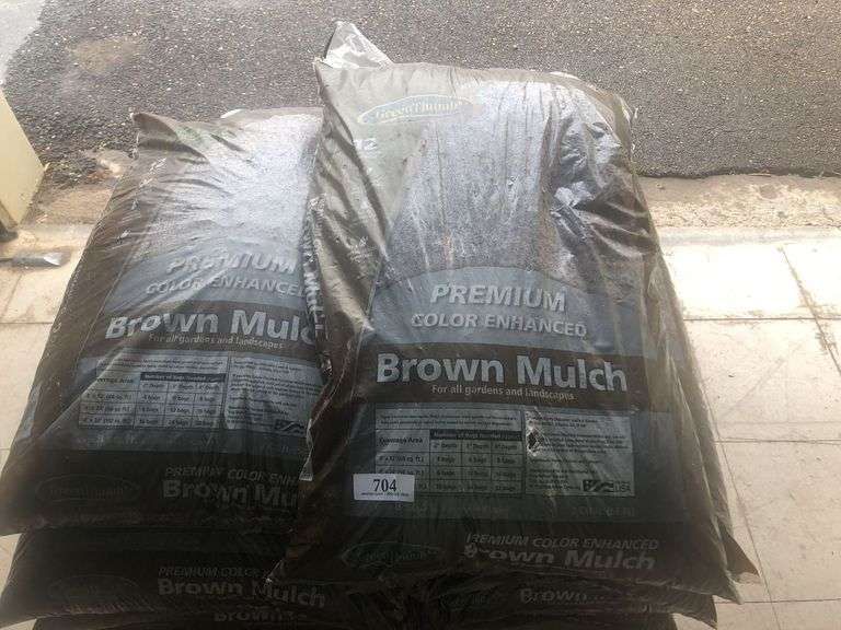 (10) 2 Cubic ft Green Thumb Premium Color Enhanced Brown Mulch