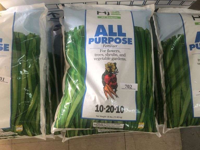 (4) 35lb HJ All Purpose Fertilizer 10-20-10
