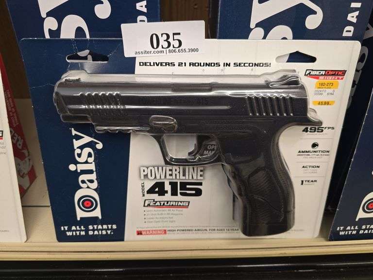 Daisy CO-2 Semi-Automatic BB Air Pistol w/21 Shot Magazine Model 415