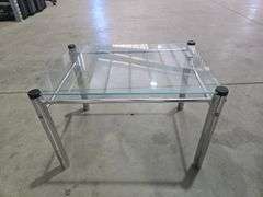 Glass End Table
