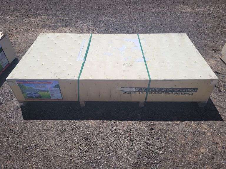 MSC2020F  Hurricane All-Steel 20'x20' Carport w/10' Open Side