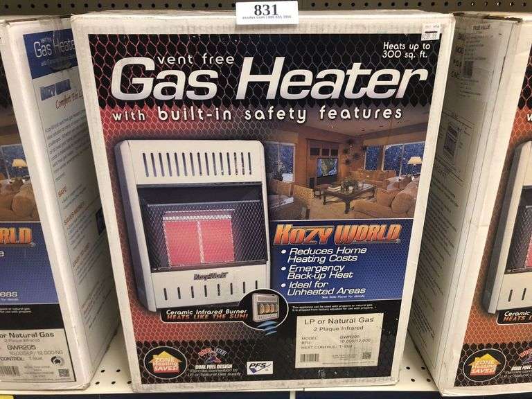 Kozy World Vent Free Gas  Plaque Infrared Heater model GWR205