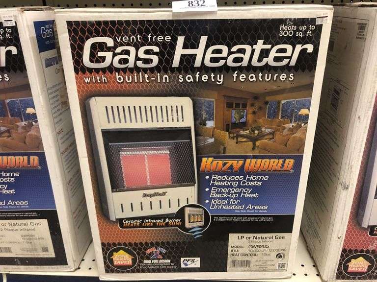 Kozy World Vent Free Gas  Plaque Infrared Heater model GWR205