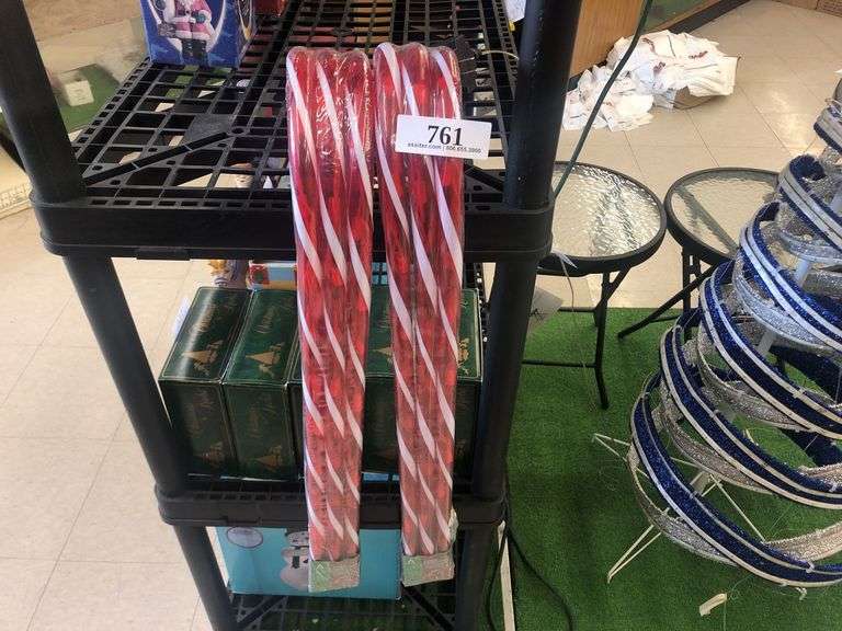 (2) 3pack Clear Mini Light Candy Canes