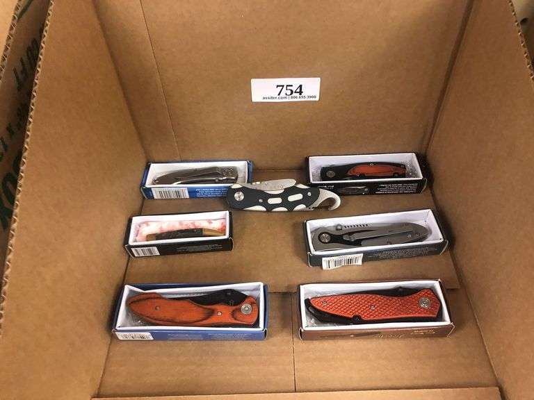 (6) Frost Cutlery Pocket Knives w/1 Nebo