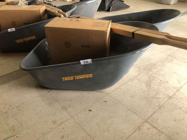 True Temper Metal Wheel Barrow "Assembly Required"