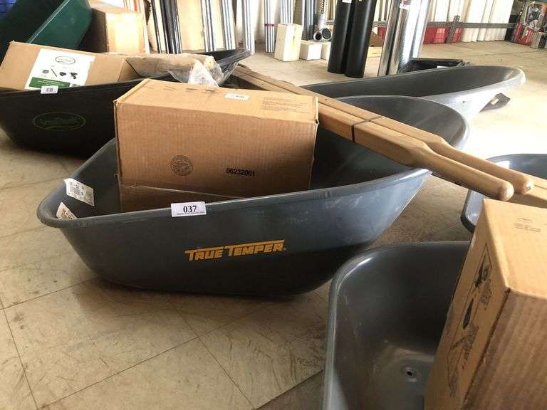 True Temper Metal Wheel Barrow "Assembly Required"