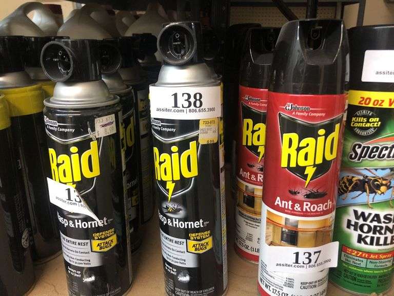 (6) 17.5oz Raid WAsp & Hornet Killer