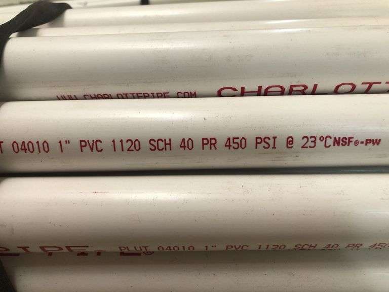 (17) PVC SCH 40 Pipe 1" x 10ft
