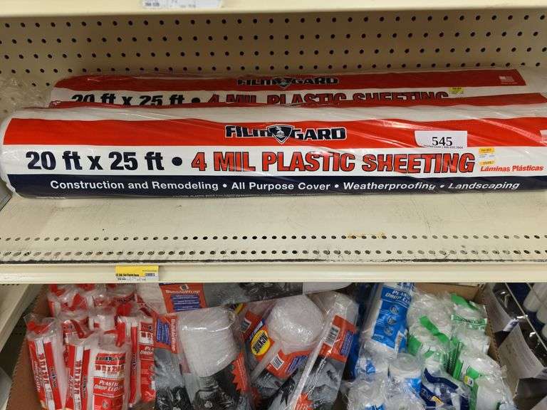 (2) 20ft x 25ft 4MIL Plastic Sheeting