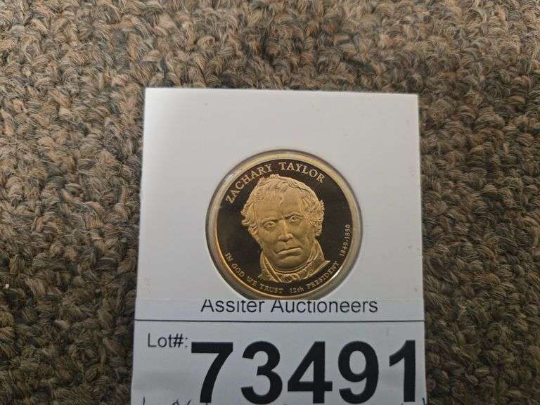 Zachery taylor Presidential Dollar Commemorative/ Toning