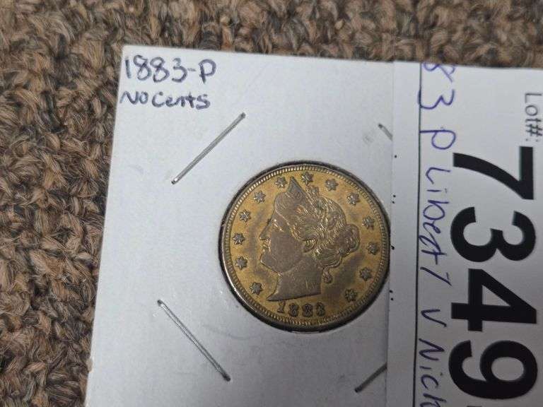 1883 P Liberty V Nickel No Cents