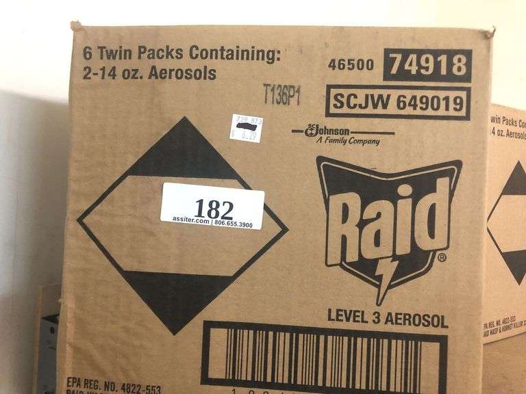 (12) 14oz Raid Wasp & Hornet Killer 33