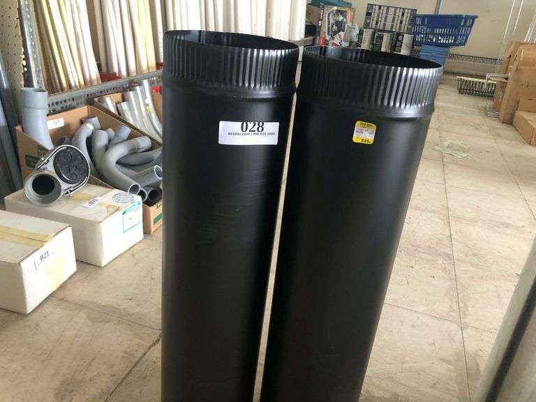 (2) 6" x 24" BM 24 ga Stove Pipe