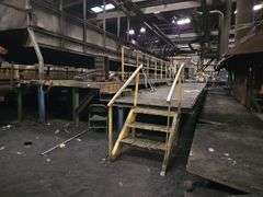 Steel Tread Plate Two Level Elevated Deck W/ Stairs & Railings