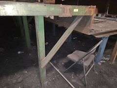 Steel Tread Plate Two Level Elevated Deck W/ Stairs & Railings