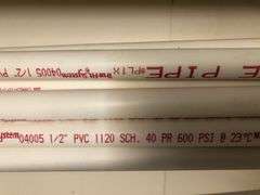 (19) PVC SCH 40 Pipe 1/2" x 10ft
