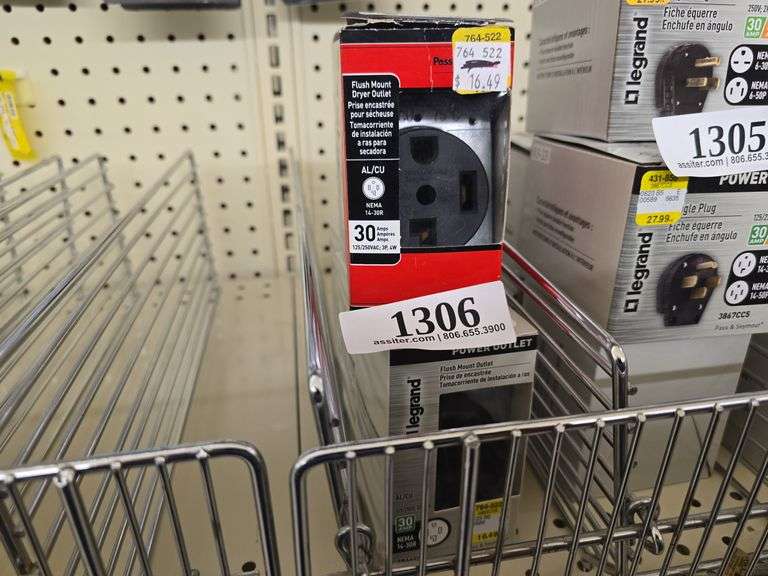 (5) 30A Flush Mount Dryer Outlet