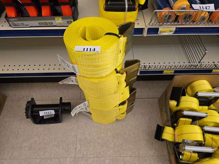 (5) 4" x 27ft Tie Down Straps