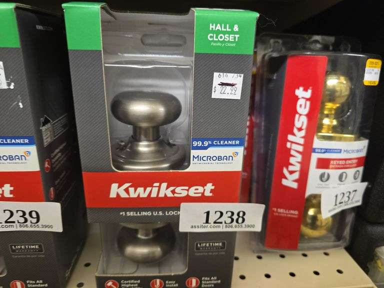 (3) Kwikset Hall & Closet
