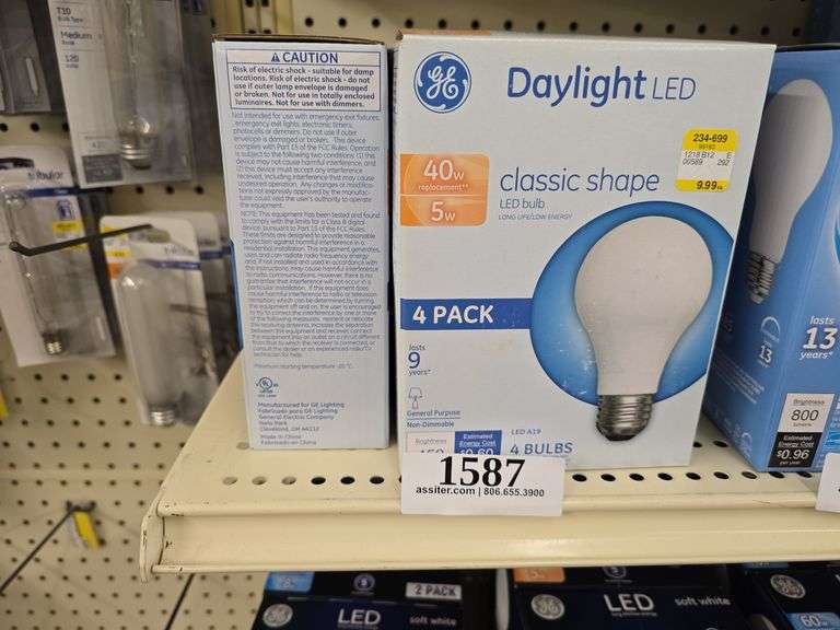 (6) 4pack 40W LED Daylight Classic Shape Bulbs