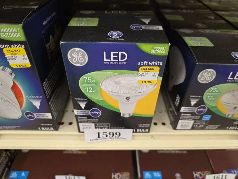 (3) Indoor/Outdoor LED 75W Soft White Bulbs