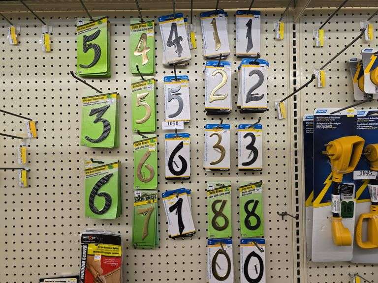 Brass & Aluminum Numbers 4" & 41/2"