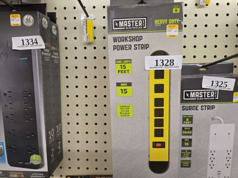 (2) Master Electrician Workshop Power Strip
