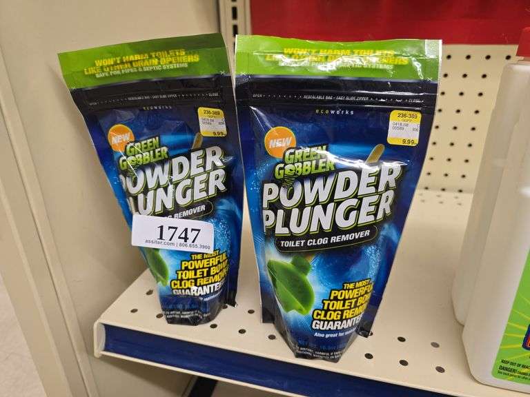 (2) Green Gobbler Toilet Clog Remover