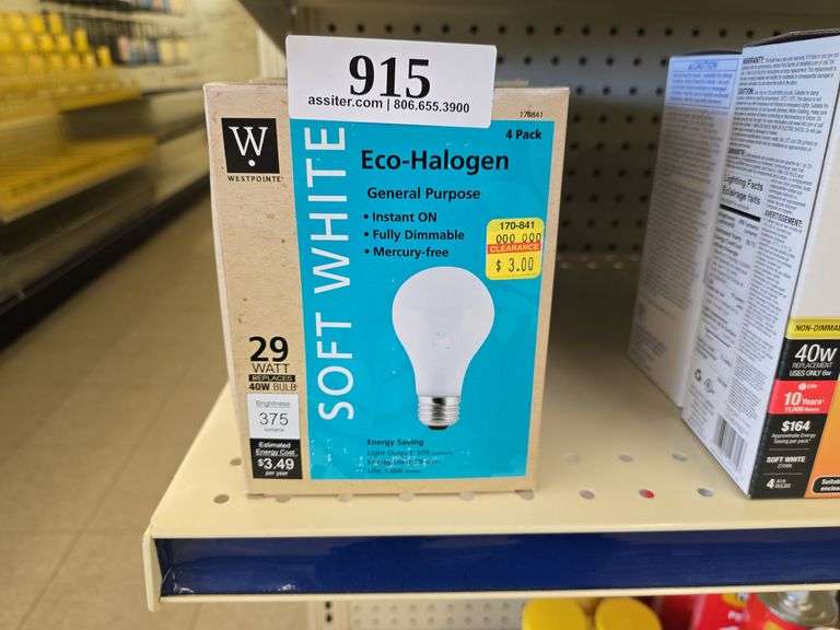 (5) 4pack 29watt Eco-Halogen Soft White Bulbs