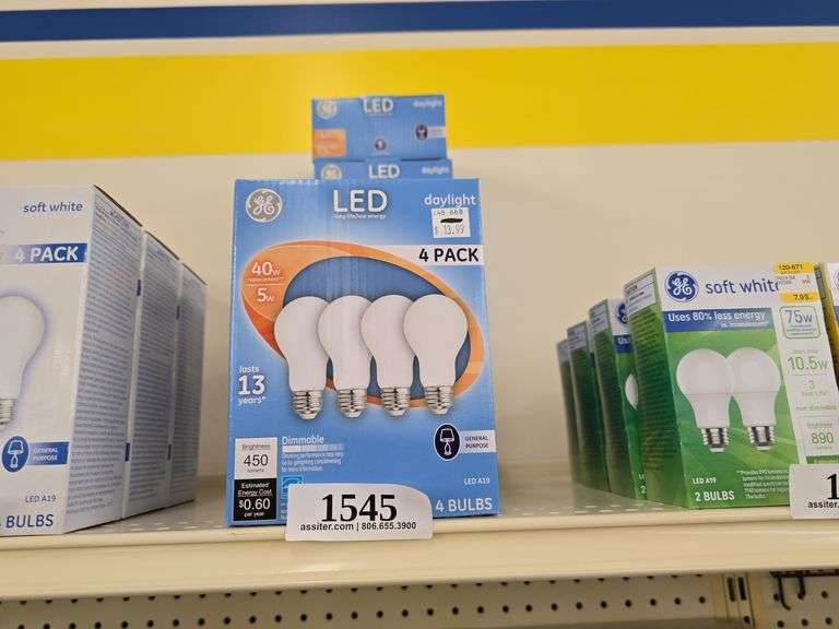 (9) 4pack GE LED 40W Daylight Bulbs