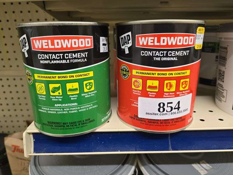 (3) 32fl.oz. Weldwood Contact Cement