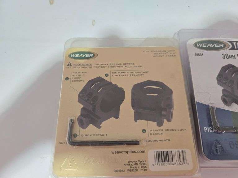 Weaver 1”XX-High Scope Mounts