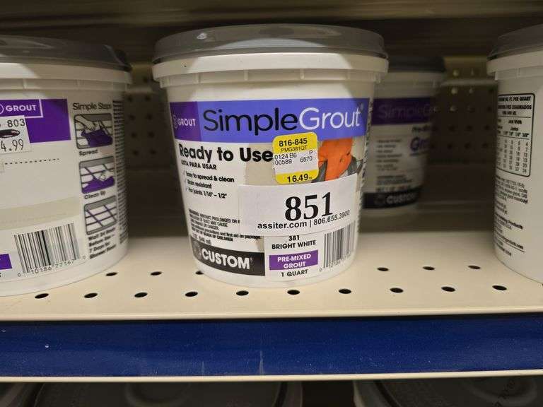 (3) qt Simple Grout Pre-Mixed Grout
