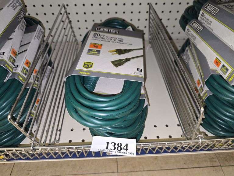 (4) Master Electrician 20ft Extension Cord