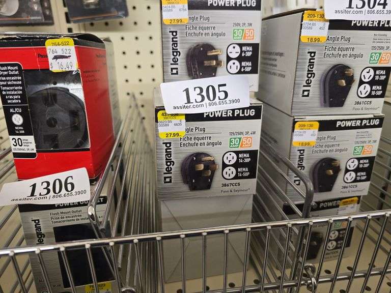 (5) 30/50A Angle Plug