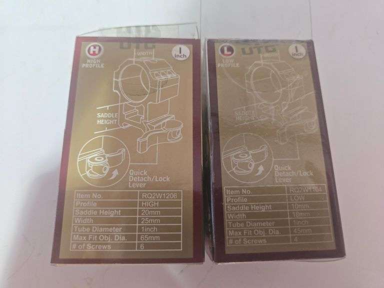 (2) UTG Quick Detach/Locks