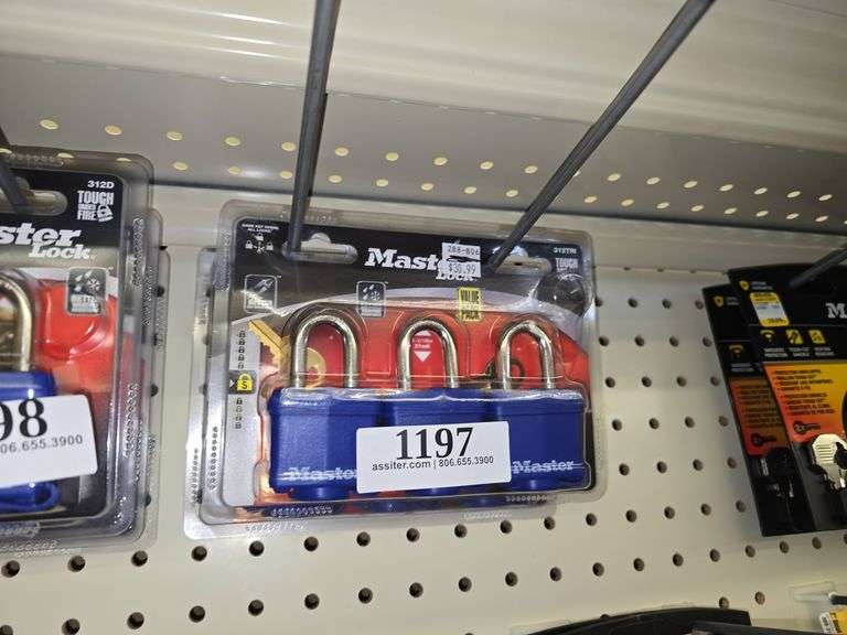 (2) 3pack Masterlock