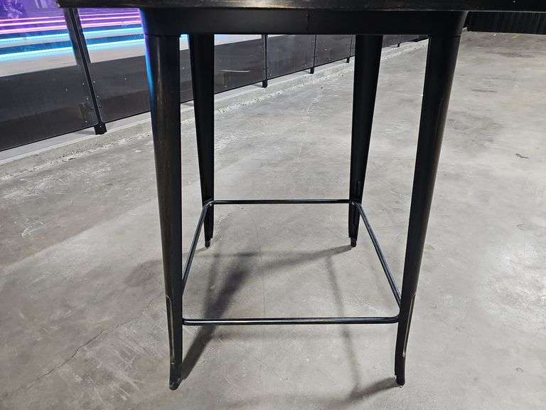 31 1/2" 42" Tall Square Top Metal Table