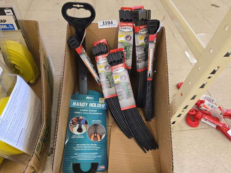 (6) Dera Tie Reusable w/Apex Handy Holder Carry Strap