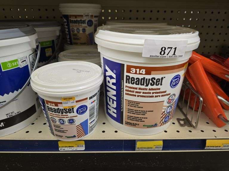 gal & (4) qt. Henry Ready Set Pre-Mixed Mastic Adhesive