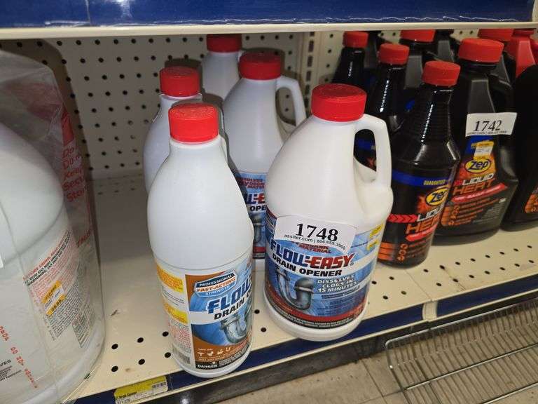 Flow Easy Drain Opener w/(3) 64oz & (2) 32oz.