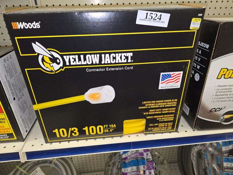 Yellow Jacket 10/3 100ft Extension Cord