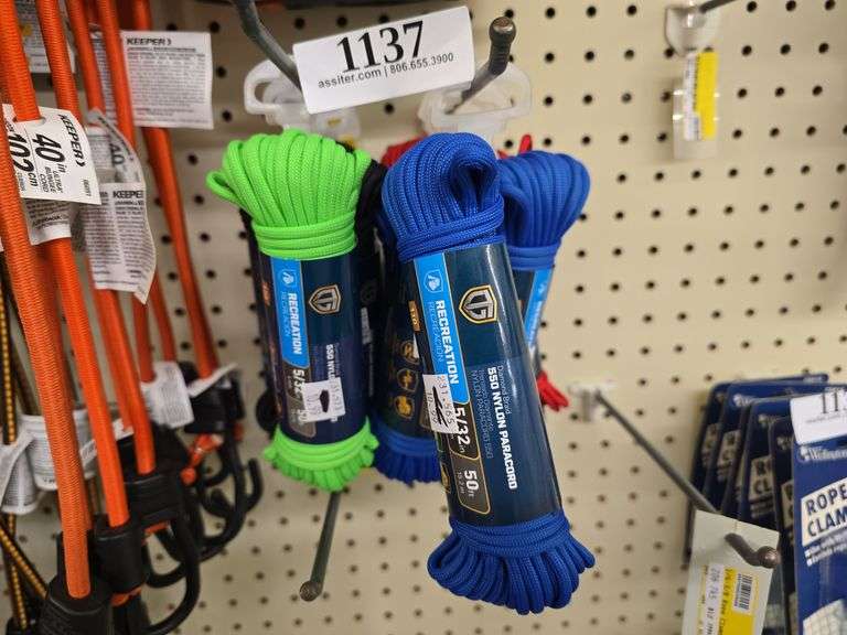 (12) Rolls 550 Nylon Paracord 50ft