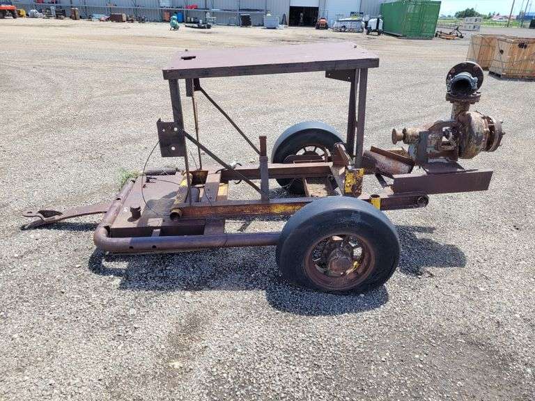 Pump Mounted to Drop Pin Single Axle Shopmade Trailer
